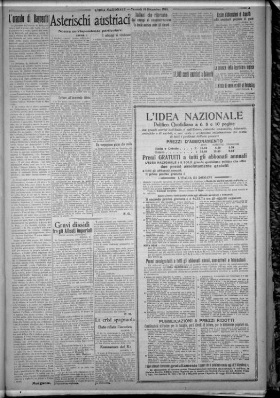 L'idea nazionale : settimanale-politico