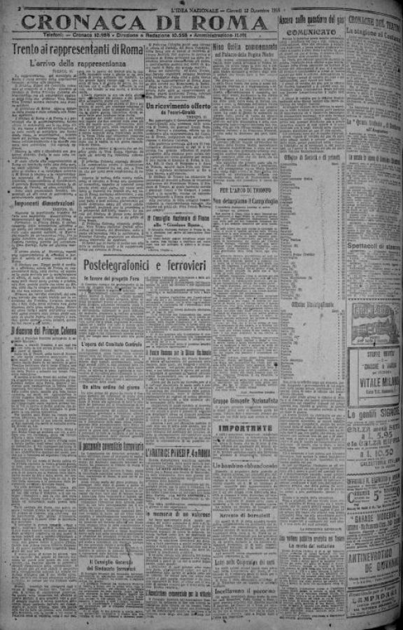 L'idea nazionale : settimanale-politico