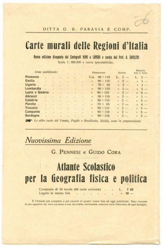 Carta dei confini politici e  dei limiti naturali nord-orientali dell'Italia  / Domenico Locchi, G. Roggero