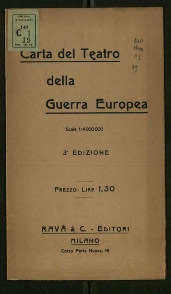 Carta del teatro della guerra europea