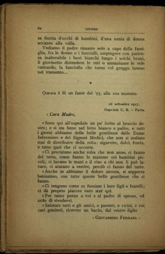 Un *anno d'ospedale (giugno 1915 - novembre 1916)  : note di un' infermiera  / Maria Luisa Perduca