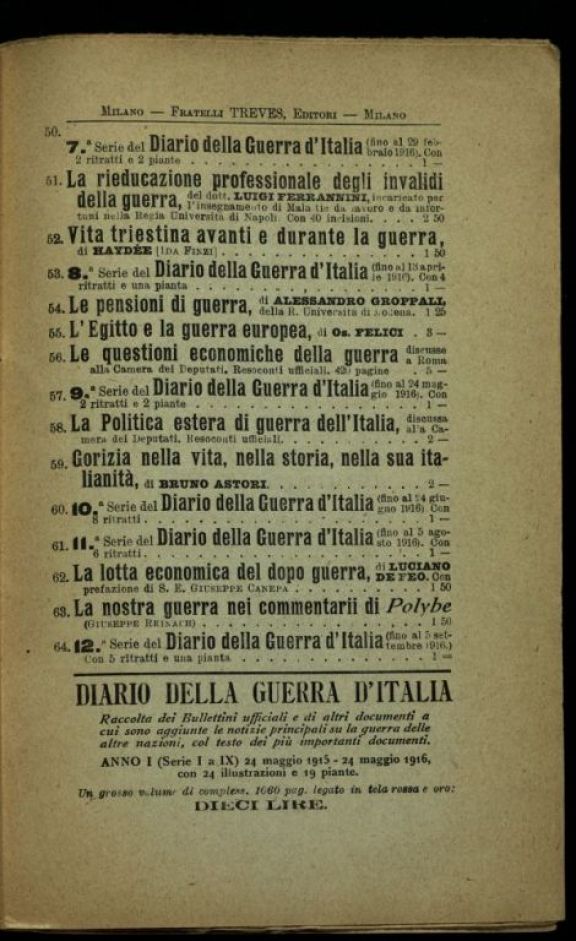 Un *anno d'ospedale (giugno 1915 - novembre 1916)  : note di un' infermiera  / Maria Luisa Perduca