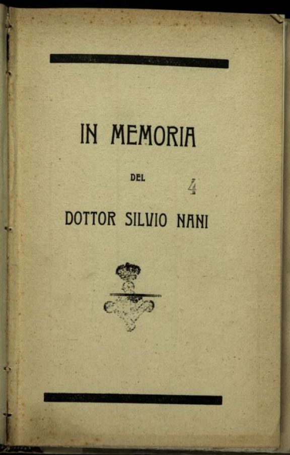 In memoria del dottor Silvio Nani
