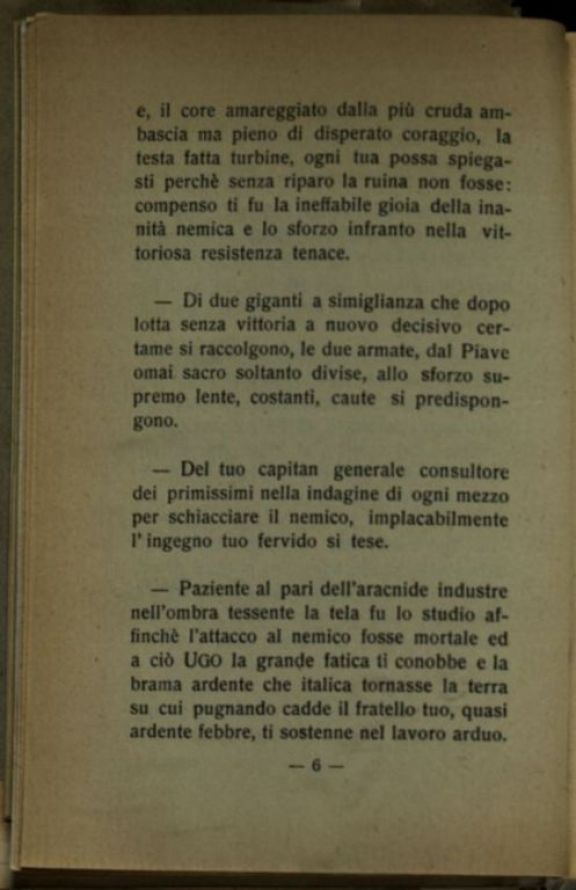 In memoria del tenente colonnello Ugo Sembranti