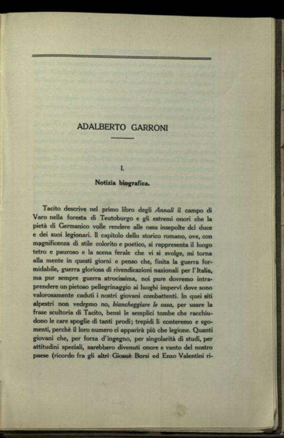 Adalberto Garroni  / Luigi Cantarelli