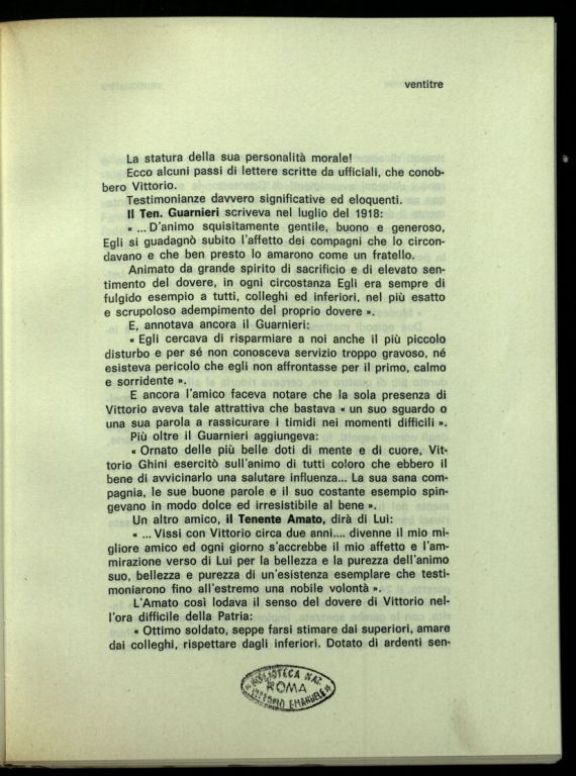 "... *Cavaliere senza macchia e senza paura..."  : In memoria del ten. d'artiglieria marchese Vittorio Ghini caduto per la patria, 14-1-1918