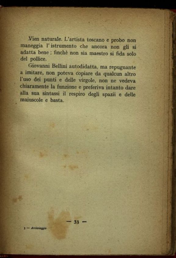 Arciviaggio  / Giovanni Bellini  ; con ritratto di Ardengo Soffici  ; introduzione e note di Agnoletti  ; una lettera di Mario Melloni