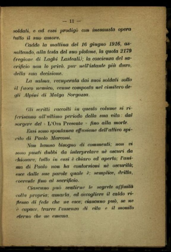 "Io udii il comandamento"  : dal diario e dalle lettere di un eroe ventenne  / Paolo Marconi