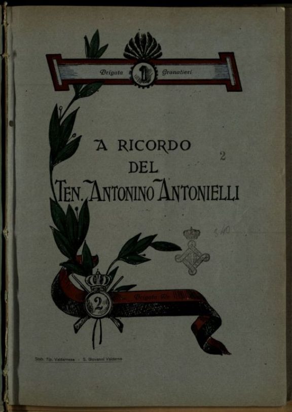 A ricordo del ten. Antonino Antonielli