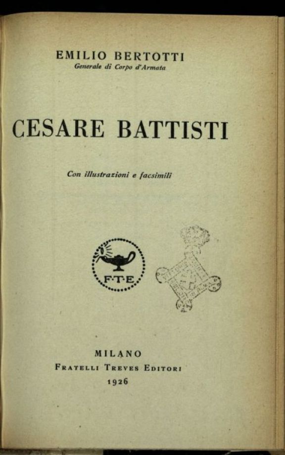 Cesare Battisti  / Emilio Bertotti