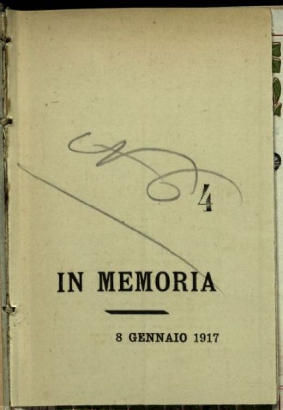 Alla cara memoria del tenente Romeo Gennari, n. a Pesaro il 12 marzo 1891 m. a Vertoyba inferiore l'8 dic. 1916