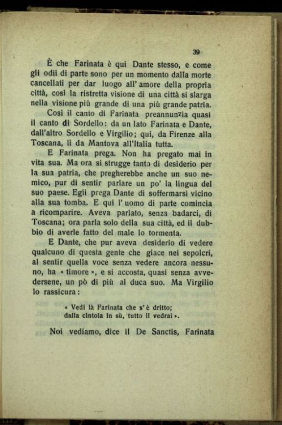 Vittorio Locchi e la Sagra di Santa Gorizia  ; Dante  : Farinata e Cavalcanti  / Salvatore Tedesco