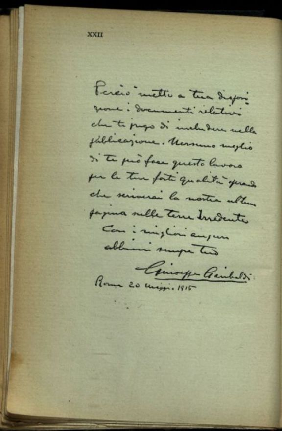 La *rossa avanguardia dell'Argonna  : diario di un garibaldino alla guerra franco-tedesca (1914-15)  : fotografie e documenti inediti  / Camillo Marabini  ; prefazione di Gabriele D'Annunzio