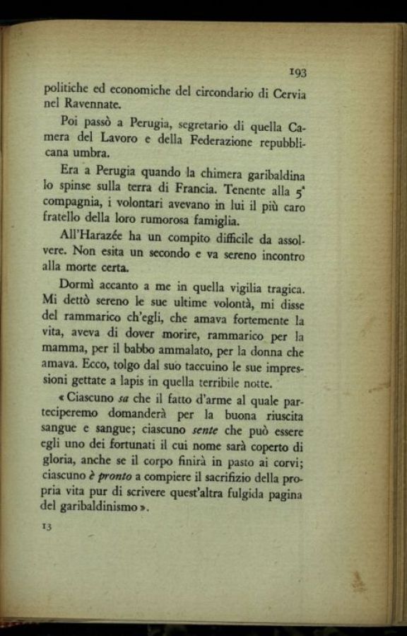La *rossa avanguardia dell'Argonna  : diario di un garibaldino alla guerra franco-tedesca (1914-15)  : fotografie e documenti inediti  / Camillo Marabini  ; prefazione di Gabriele D'Annunzio