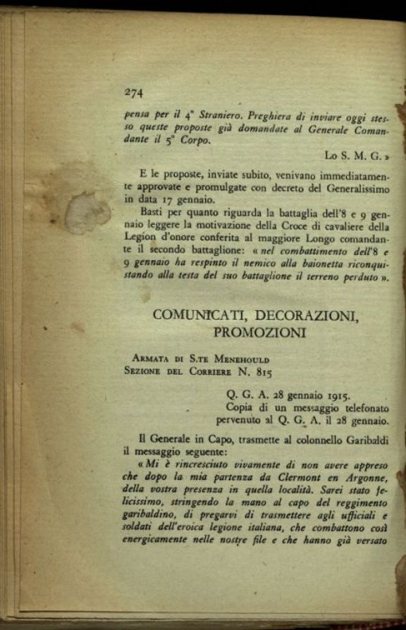 La *rossa avanguardia dell'Argonna  : diario di un garibaldino alla guerra franco-tedesca (1914-15)  : fotografie e documenti inediti  / Camillo Marabini  ; prefazione di Gabriele D'Annunzio