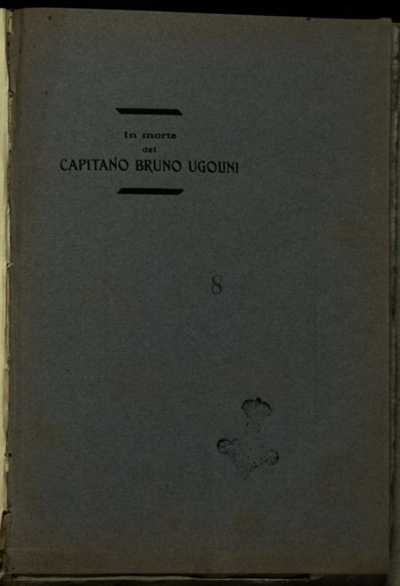 In morte del capitano Bruno Ugolini