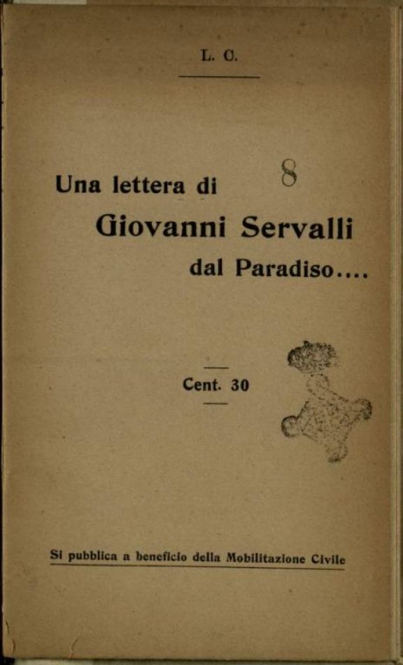 Una *lettera di Giovanni Servalli dal paradiso ...  / L. C