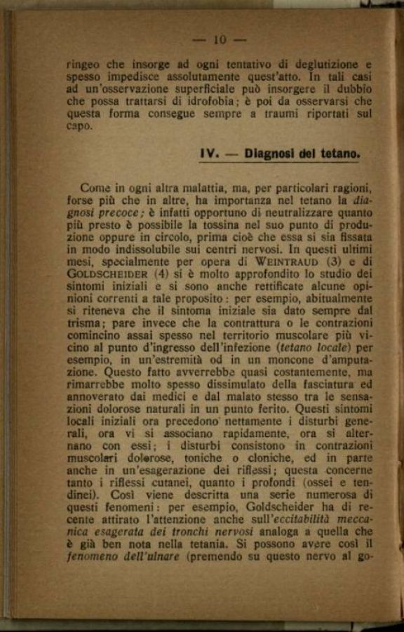 La *difesa contro il tetano  : sieroterapia  / A. M. Luzzatto