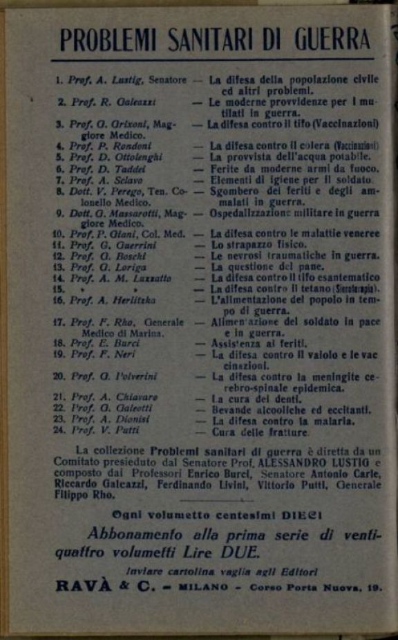 La *difesa contro il tetano  : sieroterapia  / A. M. Luzzatto