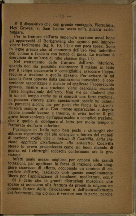 Il *trattamento delle fratture in guerra  / Vittorio Putti