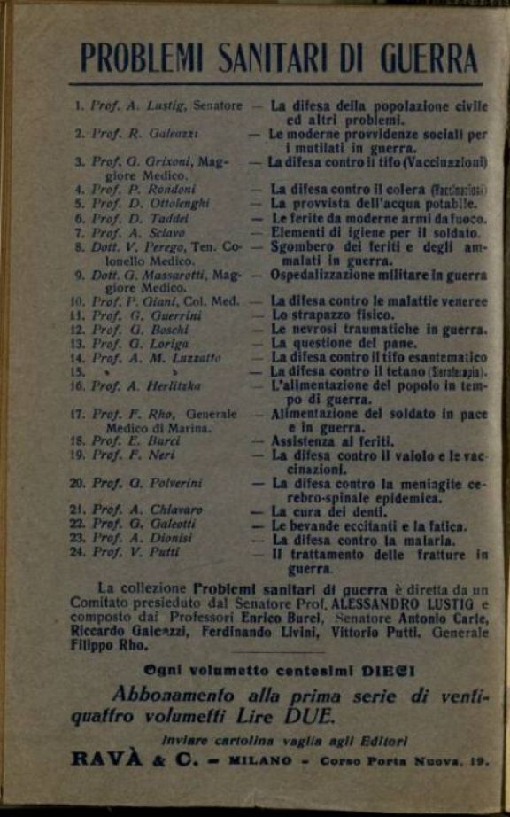 Il *trattamento delle fratture in guerra  / Vittorio Putti