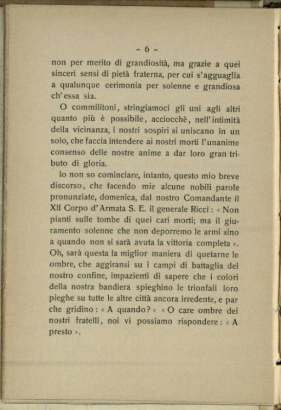 Beatissimi voi...  : breve discorso tenuto nell'ospedale militare principale di Palermo, 18 aprile 1917