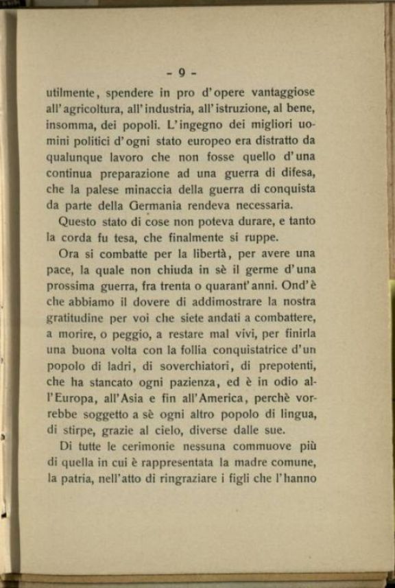 Beatissimi voi...  : breve discorso tenuto nell'ospedale militare principale di Palermo, 18 aprile 1917