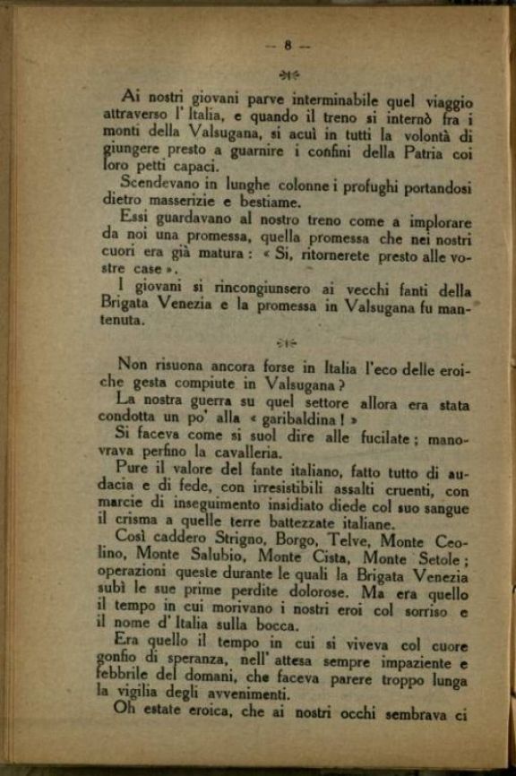 La *Brigata Venezia (83-84 fanteria) dai primi giorni della guerra ad oggi  : conferenza tenuta dal tenente Enrico Taddei nella "Sala dei Duegento" in Firenze il giorno 21 Aprile 1918  / Enrico Taddei