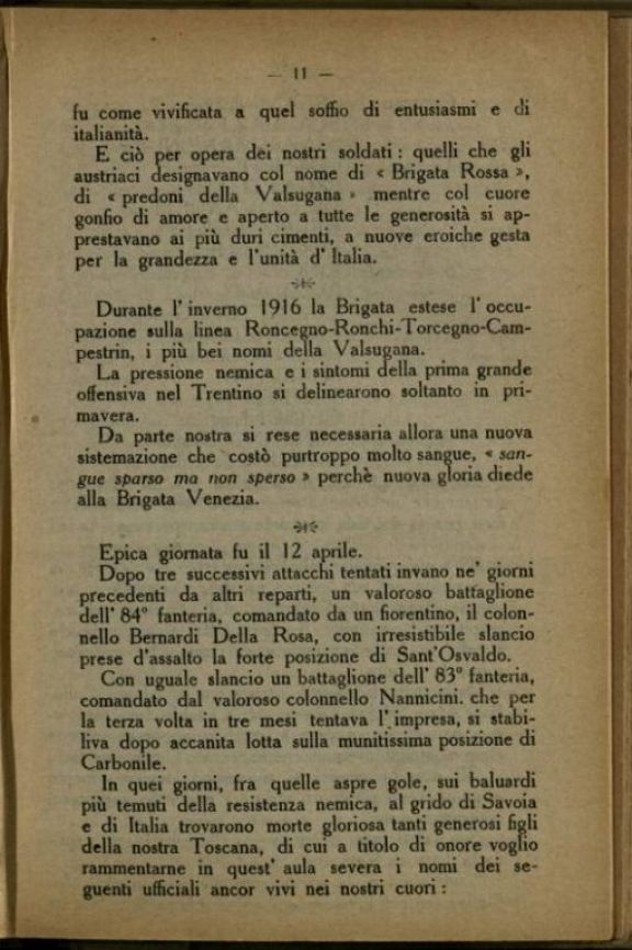 La *Brigata Venezia (83-84 fanteria) dai primi giorni della guerra ad oggi  : conferenza tenuta dal tenente Enrico Taddei nella "Sala dei Duegento" in Firenze il giorno 21 Aprile 1918  / Enrico Taddei