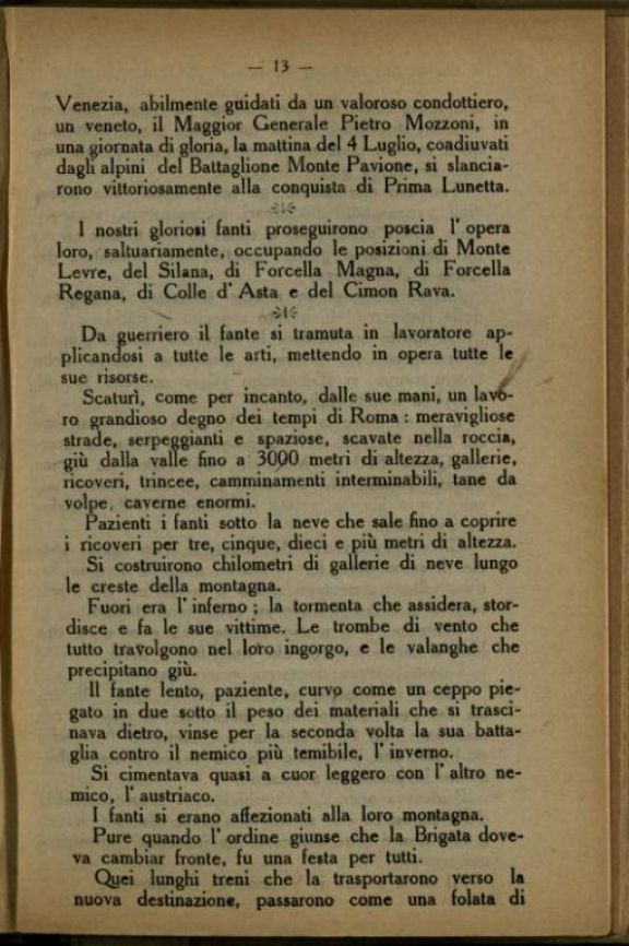 La *Brigata Venezia (83-84 fanteria) dai primi giorni della guerra ad oggi  : conferenza tenuta dal tenente Enrico Taddei nella "Sala dei Duegento" in Firenze il giorno 21 Aprile 1918  / Enrico Taddei
