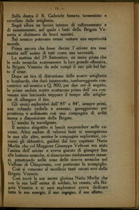 La *Brigata Venezia (83-84 fanteria) dai primi giorni della guerra ad oggi  : conferenza tenuta dal tenente Enrico Taddei nella "Sala dei Duegento" in Firenze il giorno 21 Aprile 1918  / Enrico Taddei