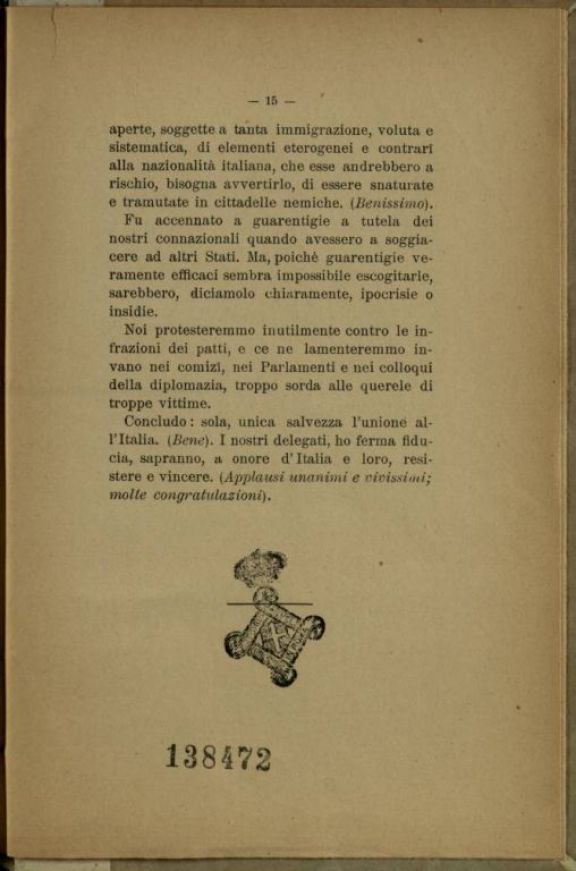 Indirizzo del Senato in risposta al discorso della corona  / relatore il senatore Attilio Hortis (tornata dell'8 dicembre 1919)  ; Sulla proroga dell'esercizio provvisorio dei bilanci