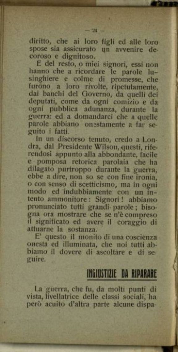 Discorso dell'on. Cesare Nava ai suoi elettori  : Monza 12 gennaio 1919