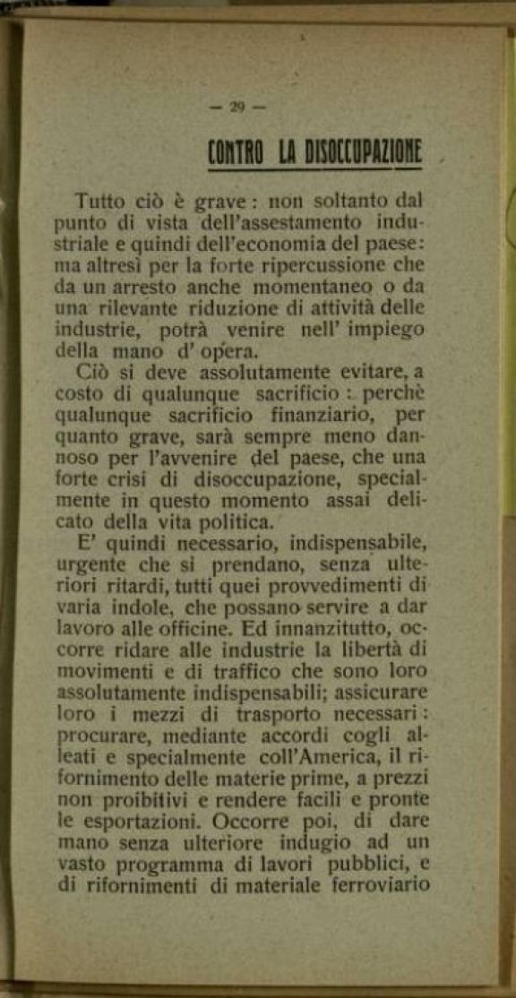 Discorso dell'on. Cesare Nava ai suoi elettori  : Monza 12 gennaio 1919