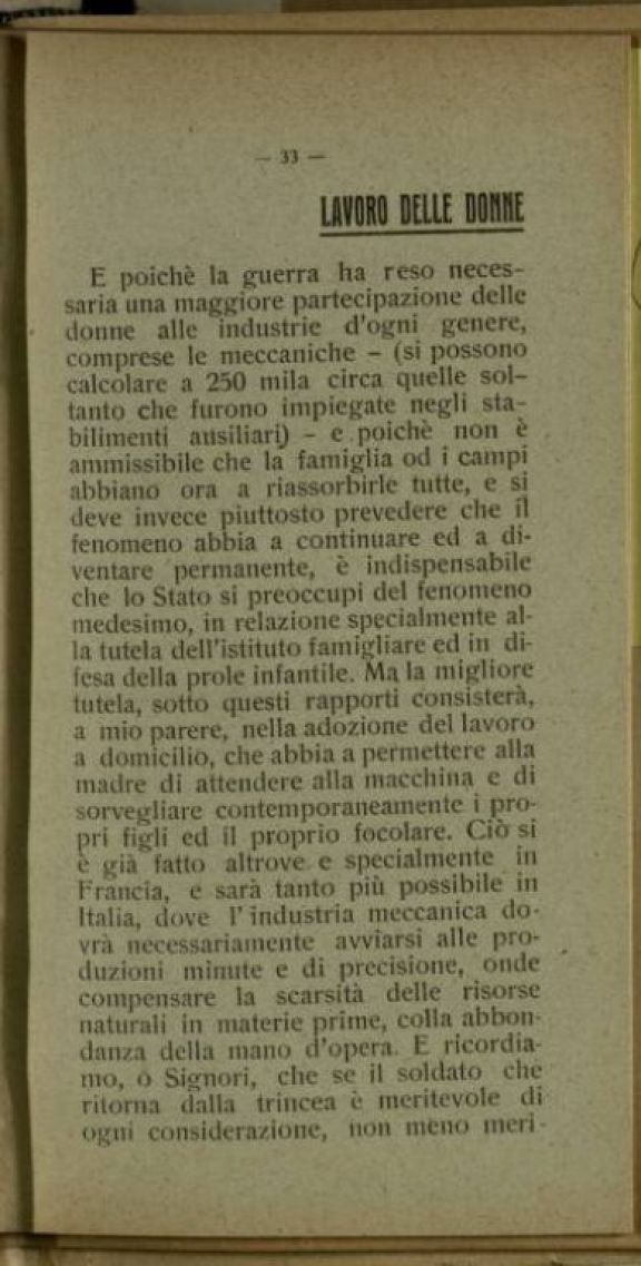 Discorso dell'on. Cesare Nava ai suoi elettori  : Monza 12 gennaio 1919