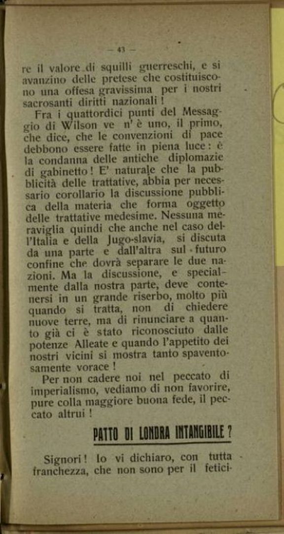 Discorso dell'on. Cesare Nava ai suoi elettori  : Monza 12 gennaio 1919