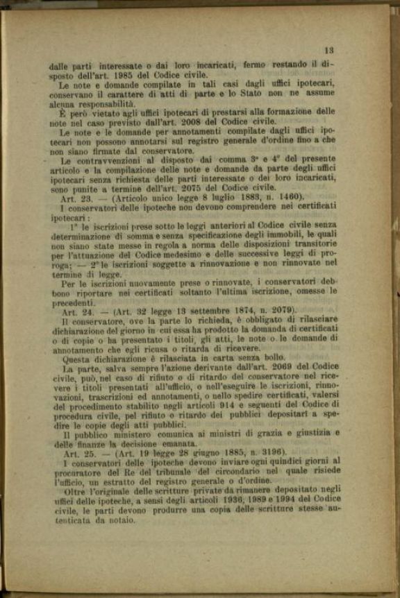 Testo unico della legge per le tasse ipotecarie  : pubblicato con Decreto Luogotenenziale 6 gennaio 1918, n.135