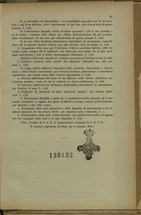 Testo unico della legge per le tasse ipotecarie  : pubblicato con Decreto Luogotenenziale 6 gennaio 1918, n.135