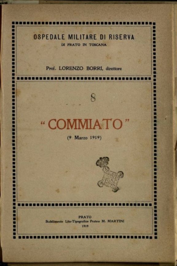 Commiato, 9 Marzo 1919  / Lorenzo Borri