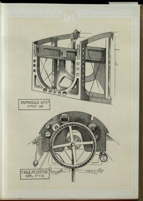 Catalogo dei pezzi componenti il biplano P.D. e P.E