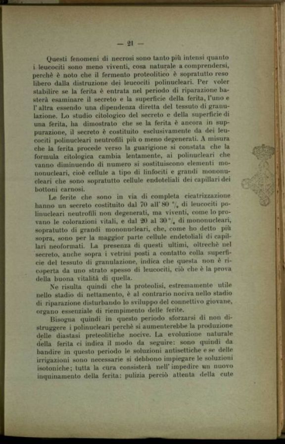 Criteri direttivi della terapia moderna delle ferite da guerra  : conferenze tenute all'Ospedale principale militare di riserva di Siena  / dal prof. Vittorio Remedi