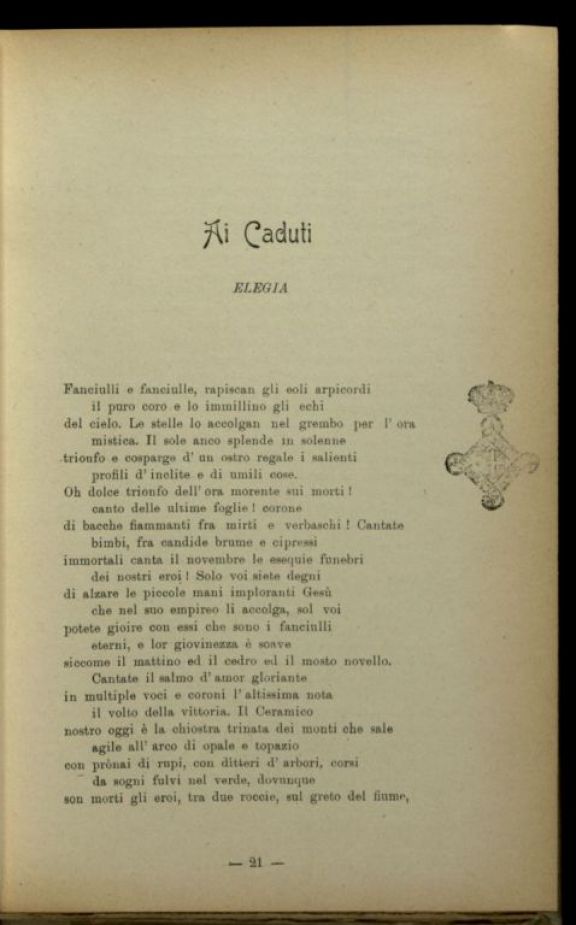 Verso le porte d'Italia  : rime e ritmi  / Augusta Mosconi