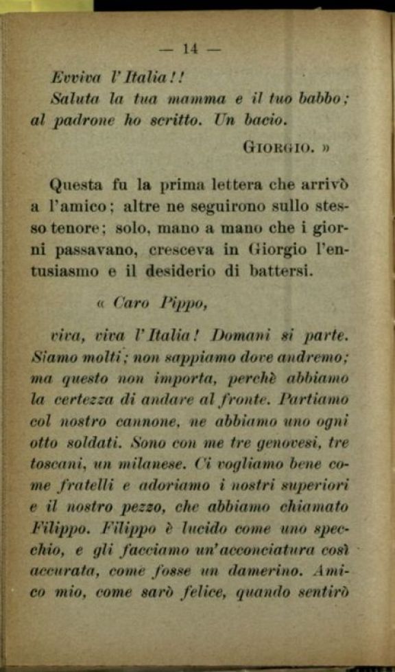 Viva l'Italia  : racconto patriottico  / Gisella Gatteschi