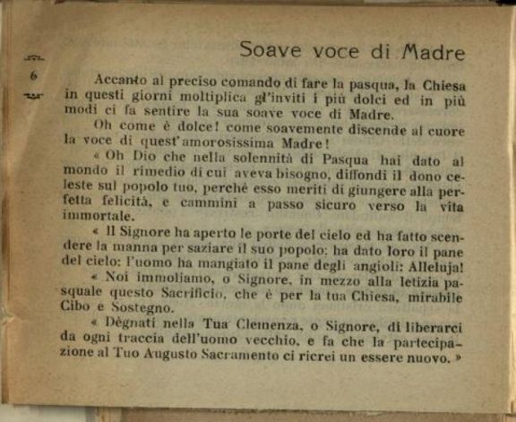 Pasqua e pace  : 1915