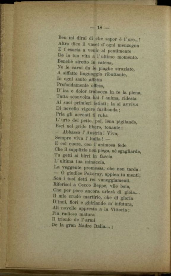 Cesare Battisti  : Canto. Inni e versi della Quarta Guerra  / Francesco Marengo