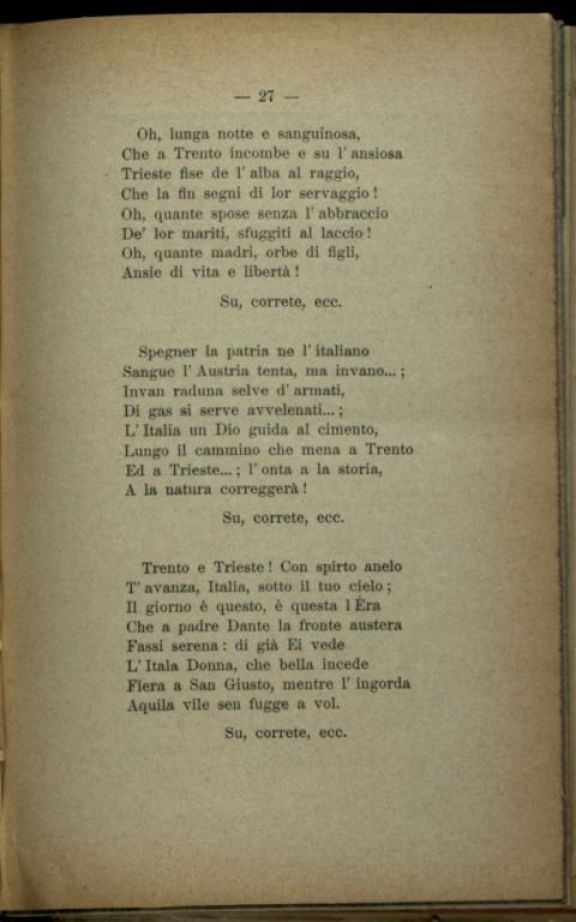 Cesare Battisti  : Canto. Inni e versi della Quarta Guerra  / Francesco Marengo