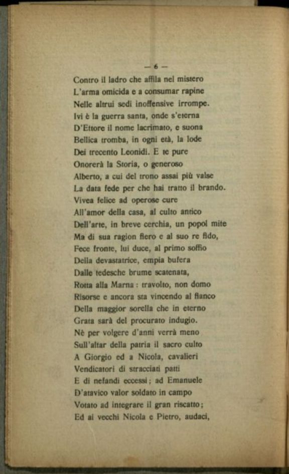 La *Guerra 1914-916  : versi  / Angelo Garrone