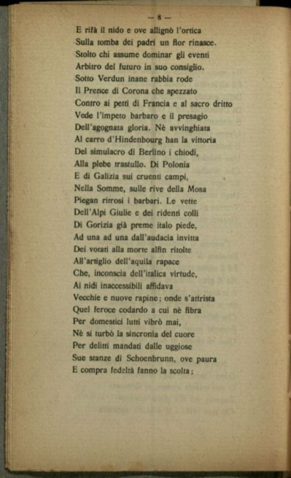 La *Guerra 1914-916  : versi  / Angelo Garrone