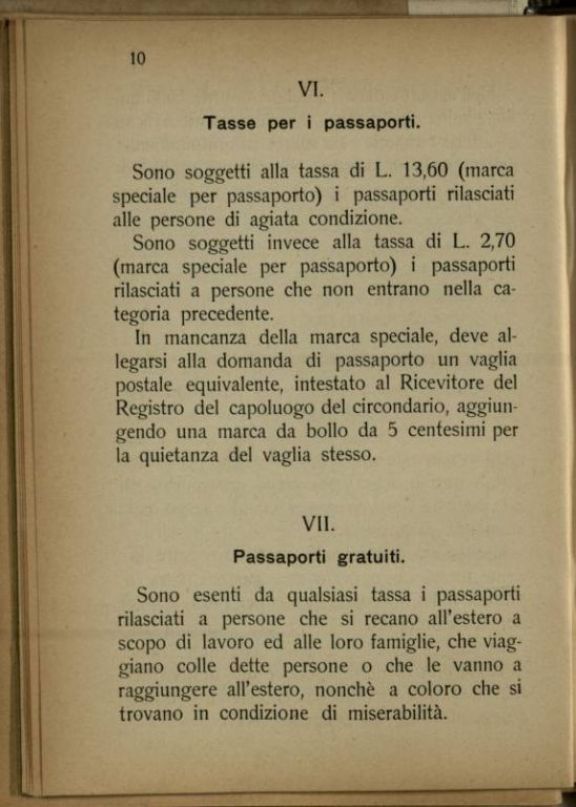 Domande di passaporto per l'estero  : indicazioni pratiche e brevi per norma dei sindaci e segretari comunali  / raccolte da Venosta Alfredo