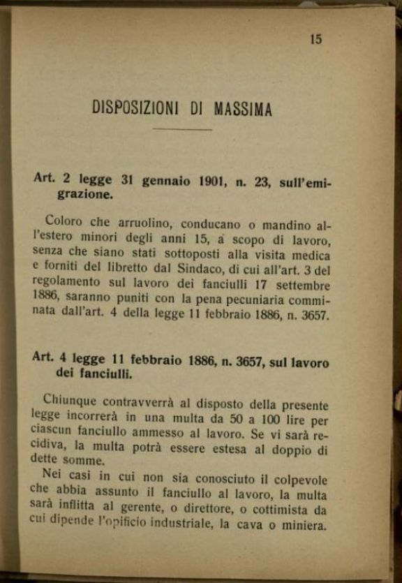 Domande di passaporto per l'estero  : indicazioni pratiche e brevi per norma dei sindaci e segretari comunali  / raccolte da Venosta Alfredo